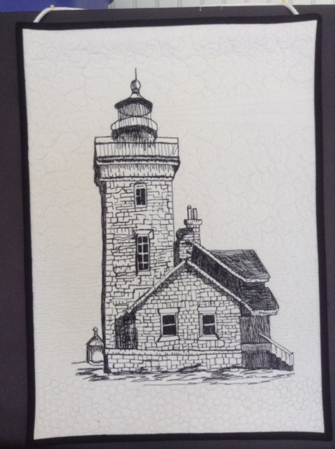 THREAD PAINTED LIGHTHOUSE