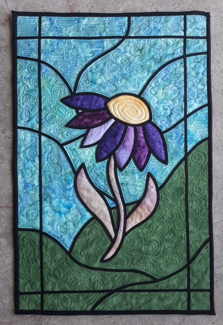 Coneflower Stained Glass